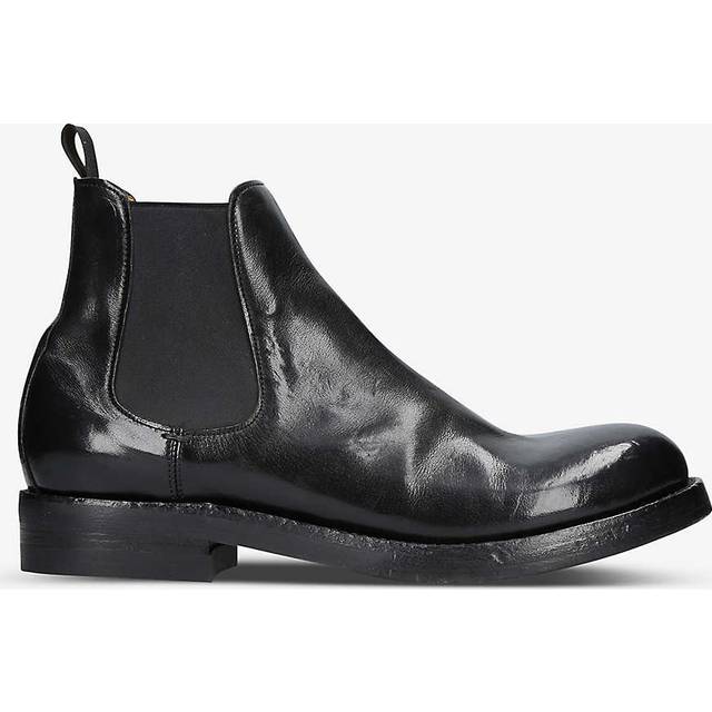 Ganni Leather Buckle Ballet Flats - Black - 36
