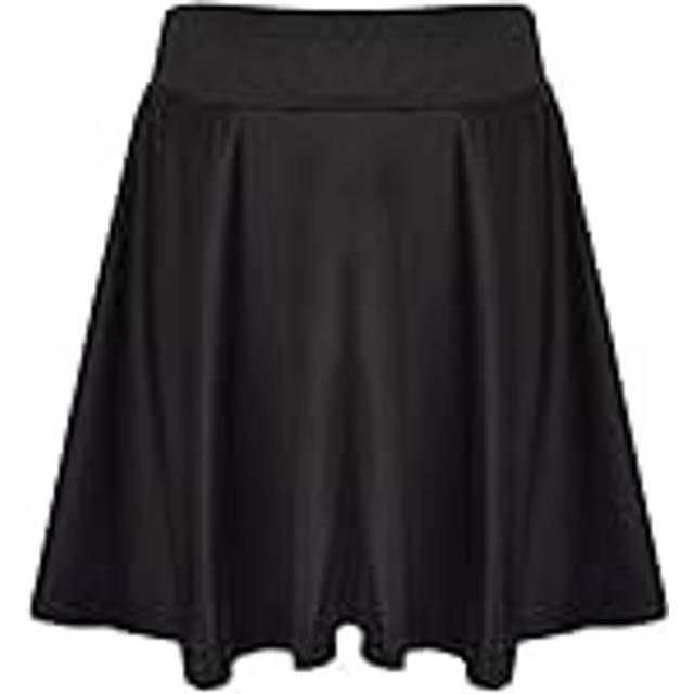 (9-10 Years, Black) New Girls Skater Skirt School Fashion Summer Skirt