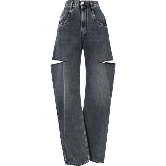 Maison Margiela-Cut-Out Jeans Nero-Donna - Black - 40IT