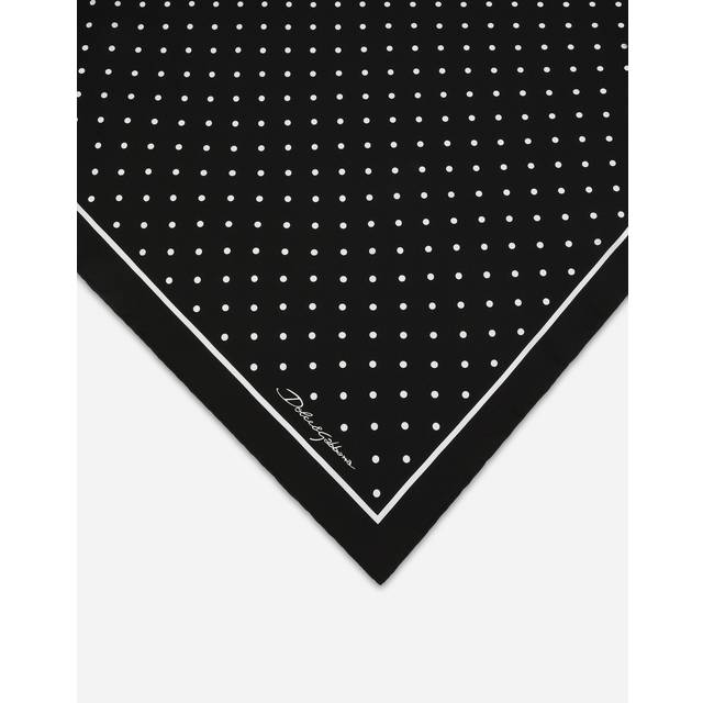Dolce & Gabbana, Accessoarer, Dam, ONE Size, Sidenscarf - black (ONE SIZE)