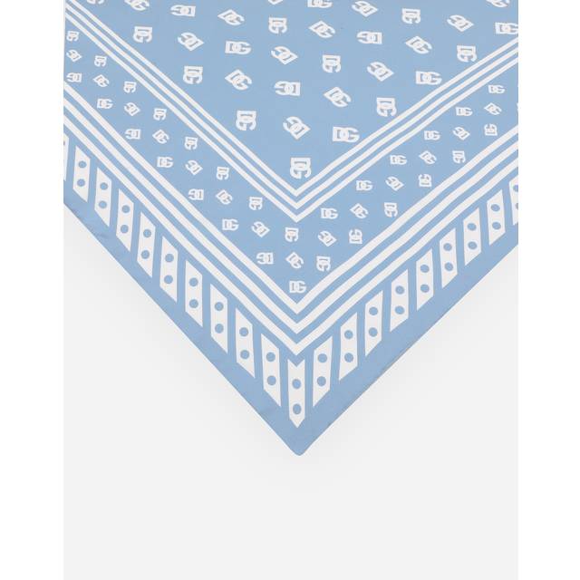 Dolce & Gabbana Silk Monogram Print Scarf - One size