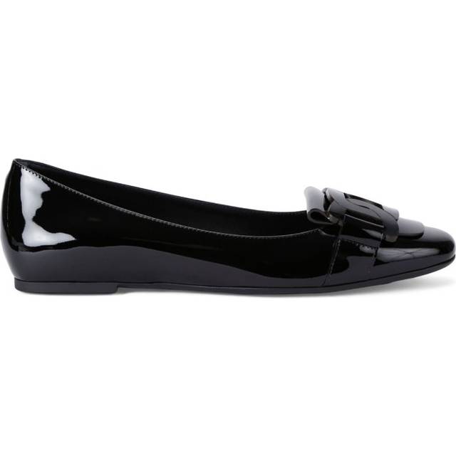 Tods Womens Black Gomma Patent-leather Ballet Flats Eur 39.5 / 6.5 Uk Women - BLACK
