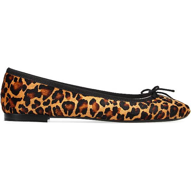 Repetto Brown & Tan Cendrillon Ballerina Flats - 1479 Leopard - FR 35.5