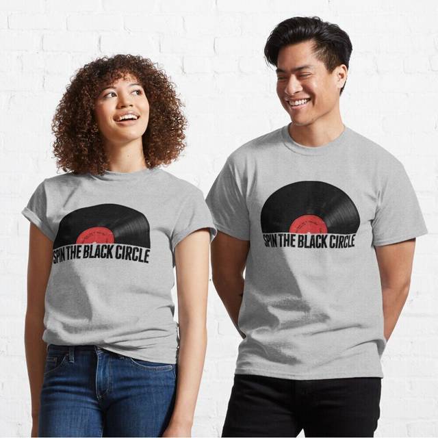 Mens Womens T-shirt Spin The Black Circle Youth Toddler Short Sleeve Tee Tops Boys