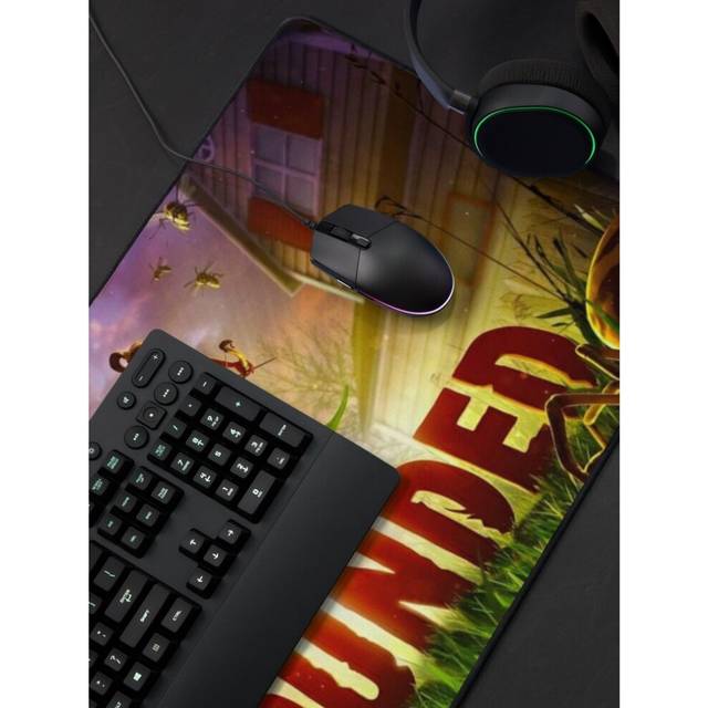 Desk Mat All Times of Game - Grounded  Large Gaming Mouse Pad 35x16 inch