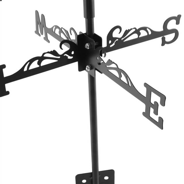 Animal Iron Wind Vane, Rabbit Weather Vane, Roof Weather Vane Wind Direction Indicator Roof Decoration Accessories