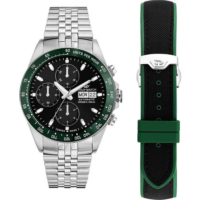 Philip Watch Uhren-Set inkl. Wechselarmband Caribe Diving R8243607026 - silber