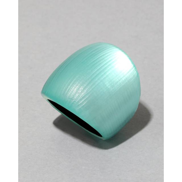 Alexis Bittar Lucite Block Ring- in Mint Green Size 8 | Statement Jewelry from Alexis Bittar (8)