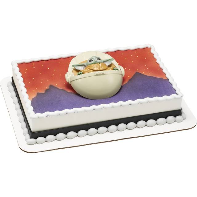 DecoSet Star Wars The Mandalorian The Child Cake Topper  1-Piece Cake Topper  Use with Cake Decorations to Create Intergalactic Cakes