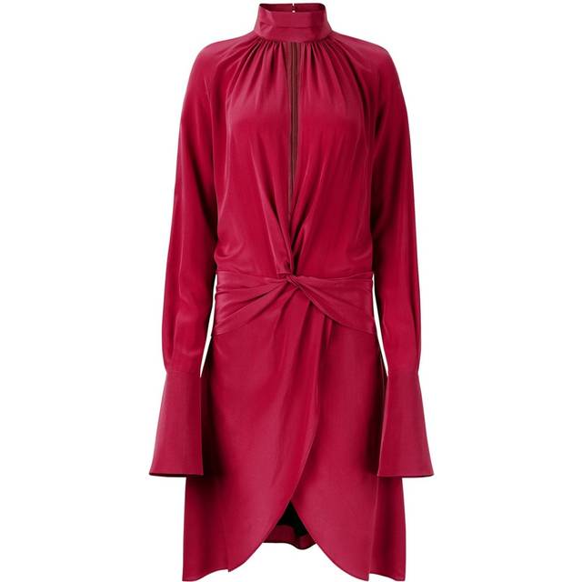 Nina Ricci Gathered silk crÃªpe midi dress