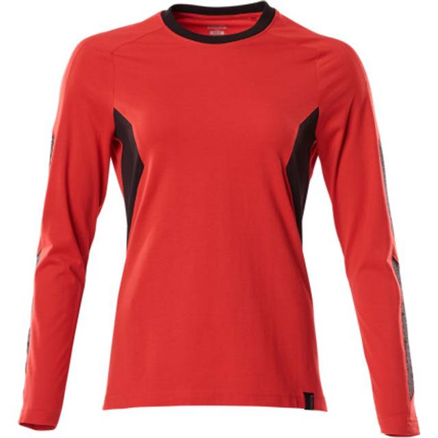 Mascot 18391-959 Women's Accelerate T-shirt, Long-sleeved - Traffic Red/Black -