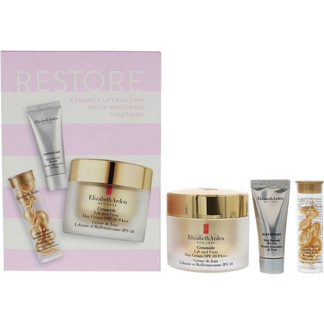 Elizabeth Arden Ceramide Gift Set 7 x Advanced Ceramide Capsules + 5ml Superstart Skin Renewal Booster + 15ml Ceramide Lift & Firm Day Cream SPF30