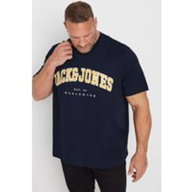 T-shirt Jack & Jones Caleb Varsity PLS - Bleu - 7XL