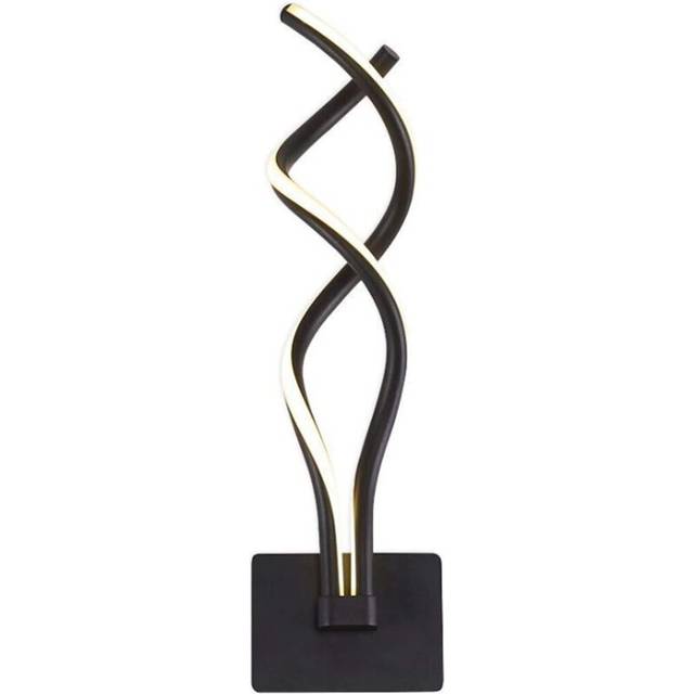 Creative Spiral Wall Light Modern Minimalist Wall Lamp Indoor Aluminum Wall Sconce for Aisle Corridor Living Room Bedroom Bedside Black Warm White