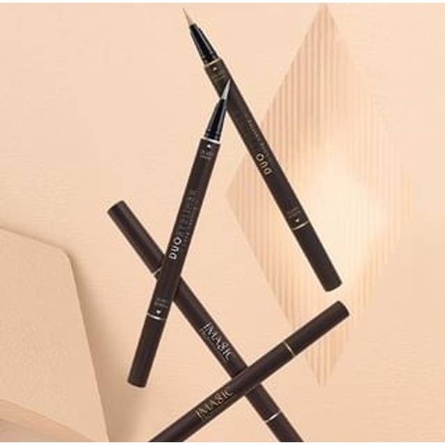 IMAGIC - Long Lasting Duo Eyeliner (Matte / Shine) - 2 Shades #1 White Matte / Silver Shine - 0.8ml