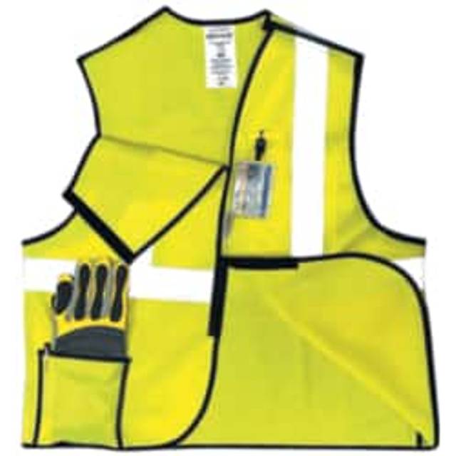OccuNomix X-Large Hi-Viz Yellow MeshPolyester Break-Away Vest (LUX-SSBRPC-YXL)
