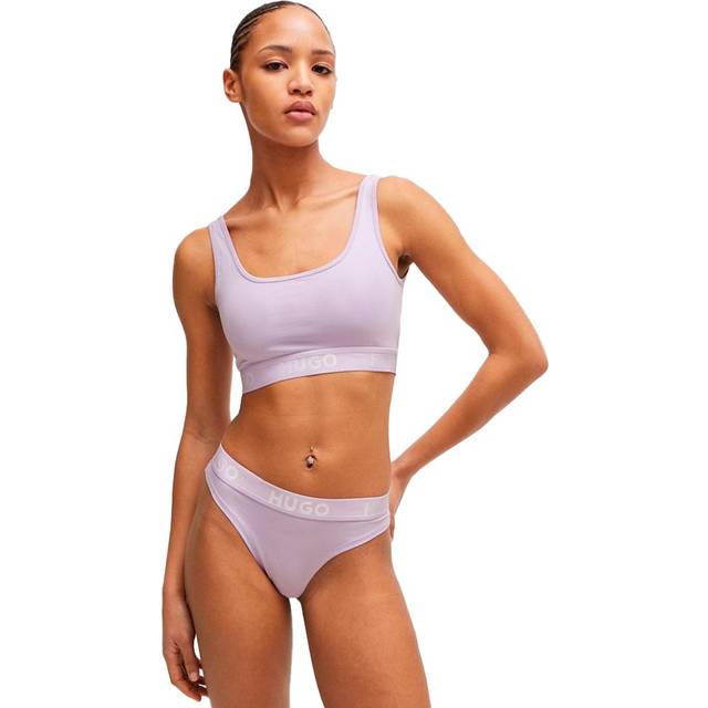 HUGO Bralette Sporty Logo |Purple |XS
