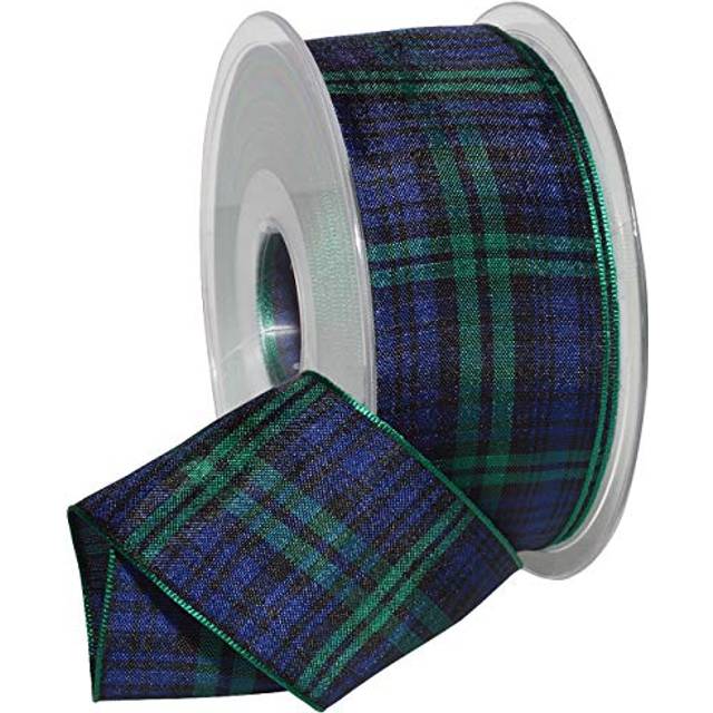 Morex Ribbon 975 Edinburgh Ribbon  1.5 inches by 27 Yards  Black Watch Tartan