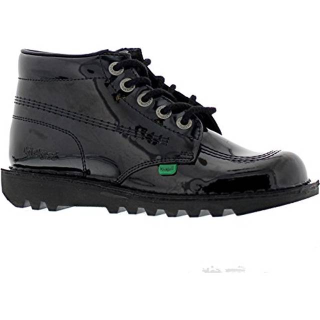 Women's Kickers Kick Hi Womens Black Patent Boots - Size: 6.5