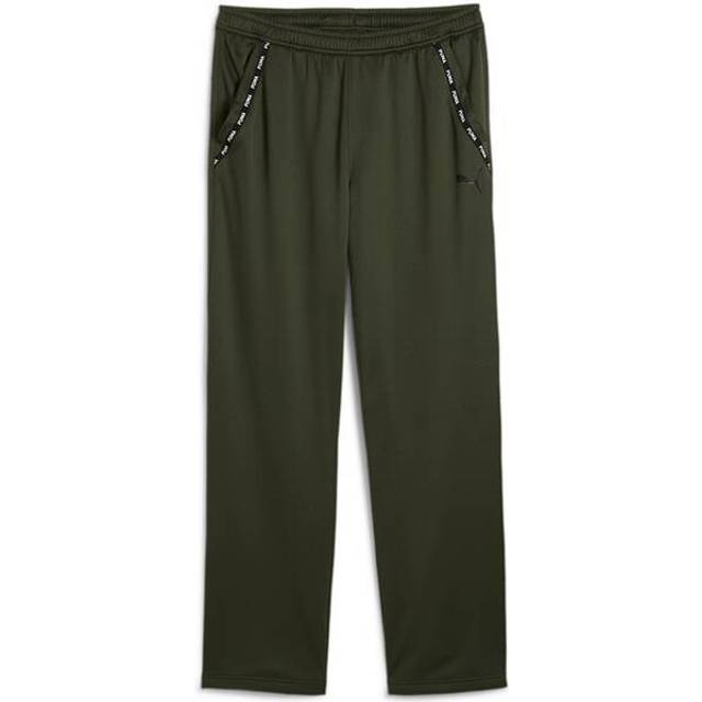Men's trousers puma fit taped pwrfleece lite straight leg joggers in green