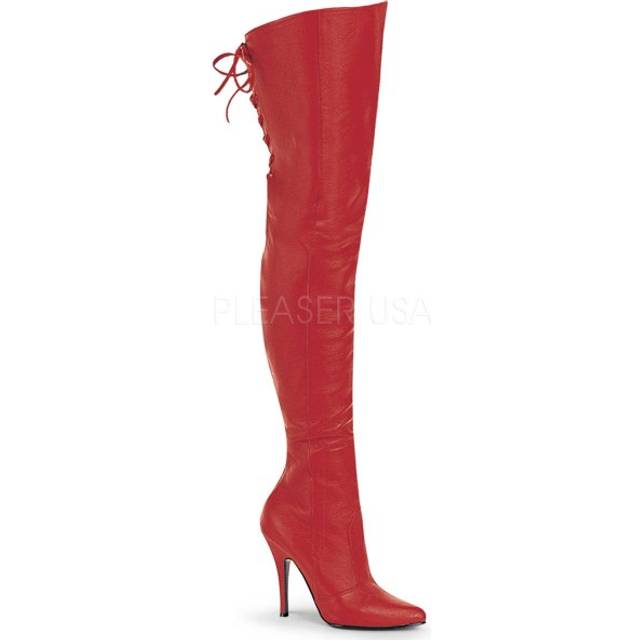 (UK 7/EU 40/US 10) Pleaser Womens Boots LEGEND-8899 Red Leather (P)