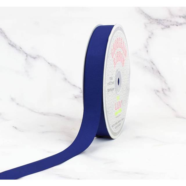 Creative Ideas 7/8-Inch Solid Grosgrain Ribbon  50-Yard  Royal Blue