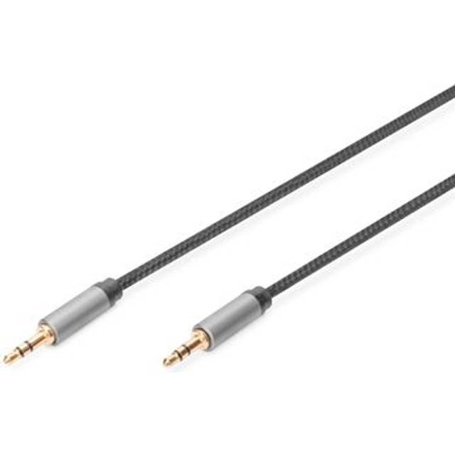 AUX Audio Cable  Stereo 3.5mm Male to Male Aluminum Housing ,Gold plated, NYLON Jacket, 1,8m