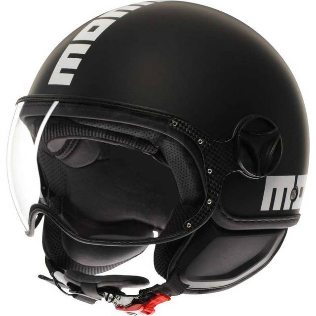 Momodesign FGTR Classic Mono, open face helmet , color: Matt Black/White , size: XS