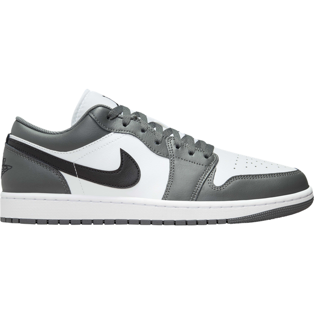 Nike – Air Jordan 1 Low – Vita och grå sneakers med låga skaft-Grå/a
