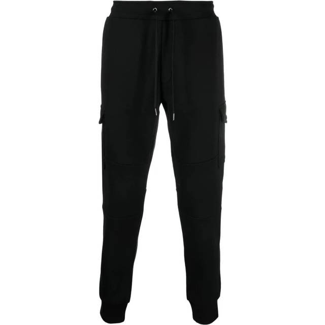 Polo Ralph Lauren Mens Black Logo-embroidered Cotton-blend Jogging Bottoms Xxl - POLO BLACK