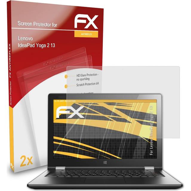 Atfolix 2x screen protection film for lenovo ideapad yoga 2 13 matt&shockproof