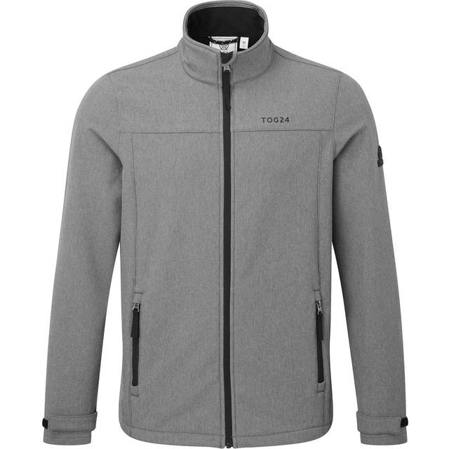 (XL, Dark Grey Marl) TOG24 Mens Feizor Shower Resistant Soft Shell Jacket