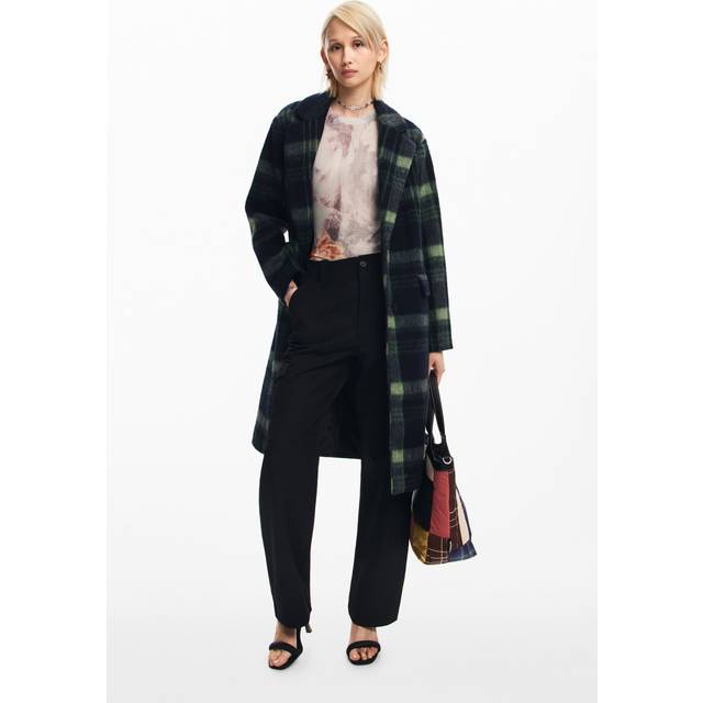 Long checkered coat