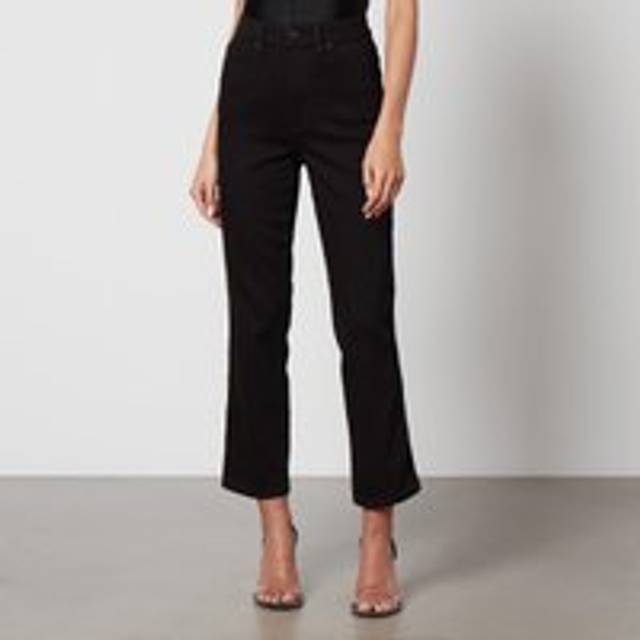 Good American Good Curve Stretch-Denim Jeans - US 15P/UK 18-20 - Black - UK 20/UK 18