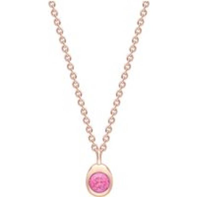 Faberge Colours Of Love Cosmic Curve 18ct Rose Gold & Pink Sapphire Pendant