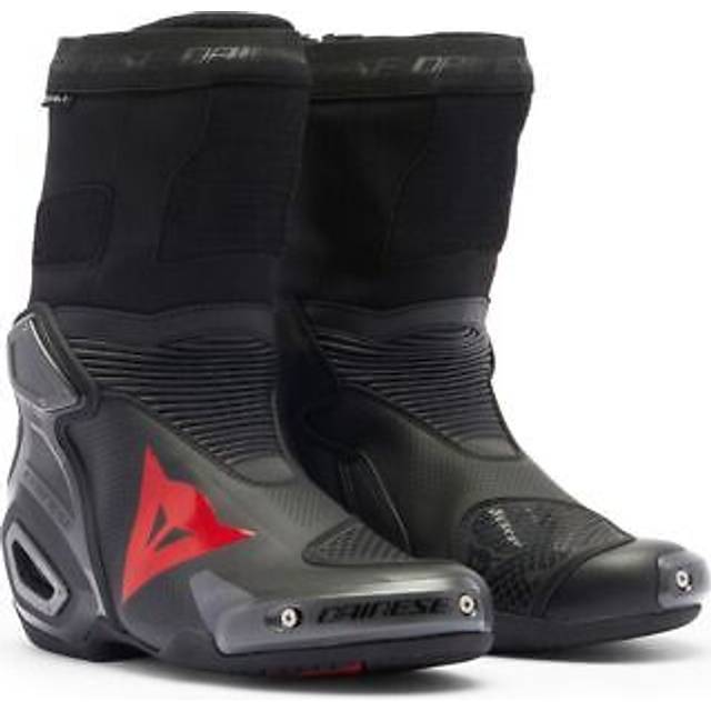 Dainese Axial 2 Air perforated Motorcycle Boots, black-red, Size 39 for Men