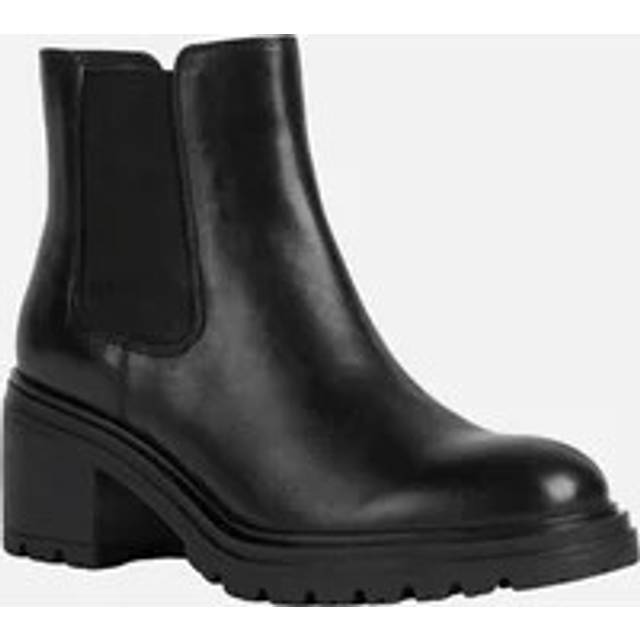 Geox Womens/Ladies Damiana Patent Leather Ankle Boots 4 UK svart