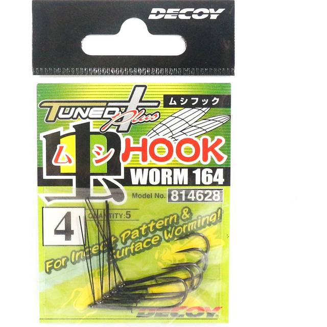Decoy Worm 164 Insect and Surface Worm Hooks Size 4 (4628)