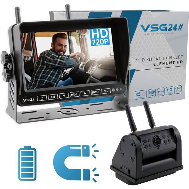 VSG24 7 Inch Element HD Funk Rückfahrsystem