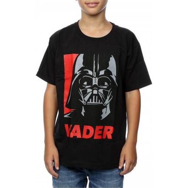 (9-11 Years, Black) Star Wars Boys Darth Vader Poster Cotton T-Shirt