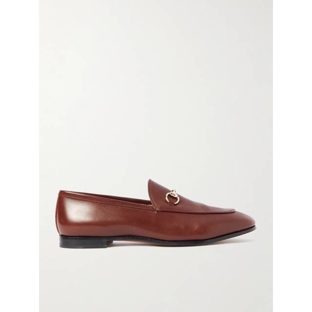 Gucci Jordaan Horsebit leather loafers - brown (UK 6)