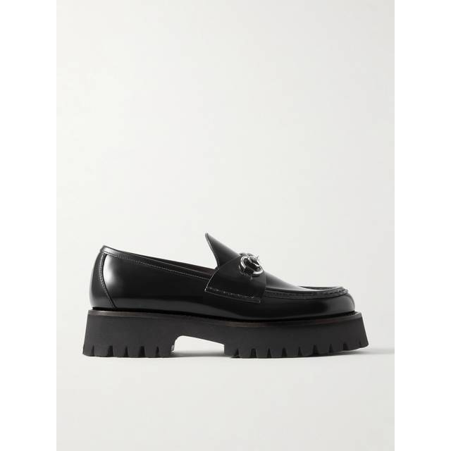 Gucci - Sylke Horsebit-detailed Leather Loafers - Black - IT 36.5
