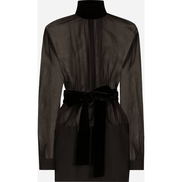 Dolce & Gabbana Women's Organza Mini Dress in Black | Size 38 | F6JNDTGDCO9 Color N0000 (38)
