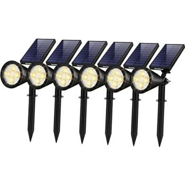 InnoGear Solar Lights Outdoor, Upgraded Waterproof Solar Powered Landscape Spotlights 2-in-1 Wall Light Decorative Lighting Auto On/Off for Pathw
