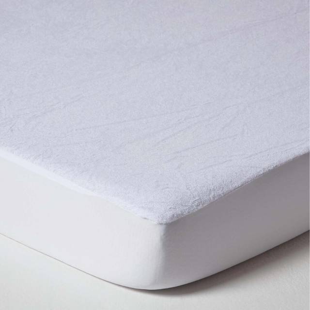 Set of 2 Cot Bed 70 x 140 cm Towelling Waterproof Mattress Protectors