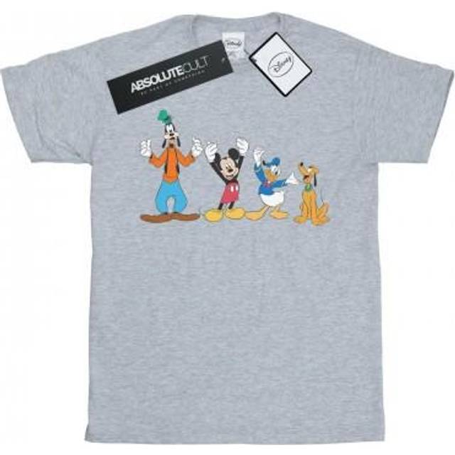 (7-8 Years, Sports Grey) Disney Girls Mickey Mouse Friends Cotton T-Shirt