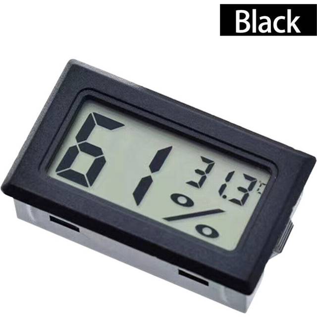 (  Black,   3pcs) Digital Temperature Humidity Meter Sensor Thermometer Hygrometer Room