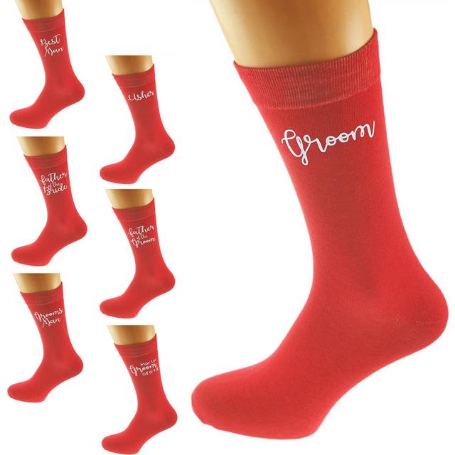 Red Wedding Script Design Socks Uk Mens 5-12 In Various Roles X6n876