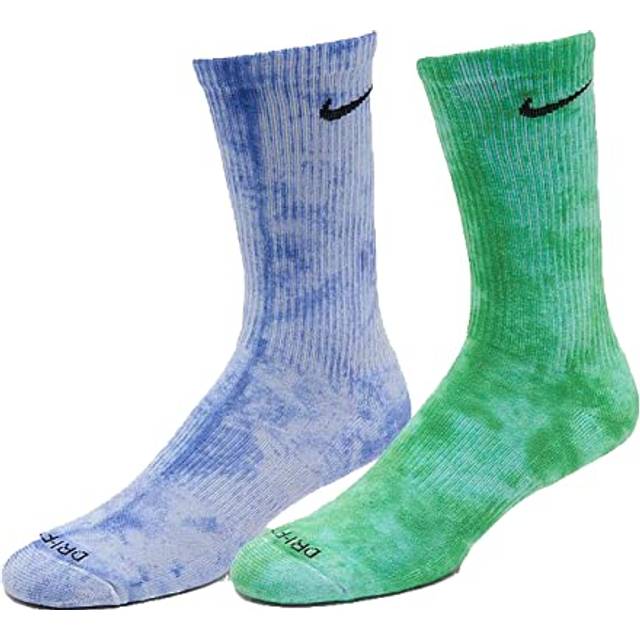 Nike Everyday Plus Tie-Dye Sports Stockings Unisex 2 Pairs Purple/Green DM3407-903 - XL