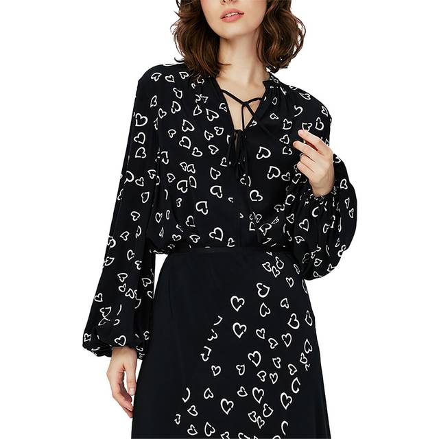 Diane Von Furstenberg Ginny Two Silk-Blend Blouse